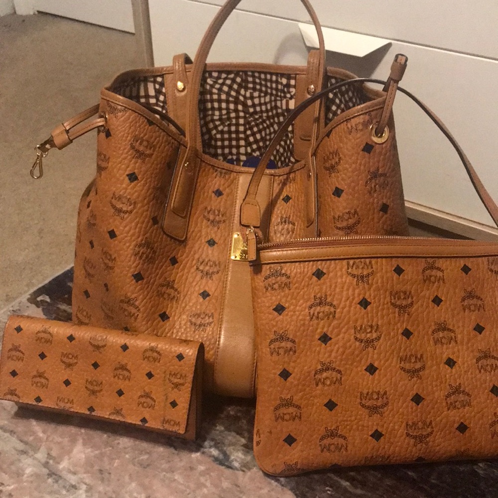 Authentic MCM extra large beautiful handbag